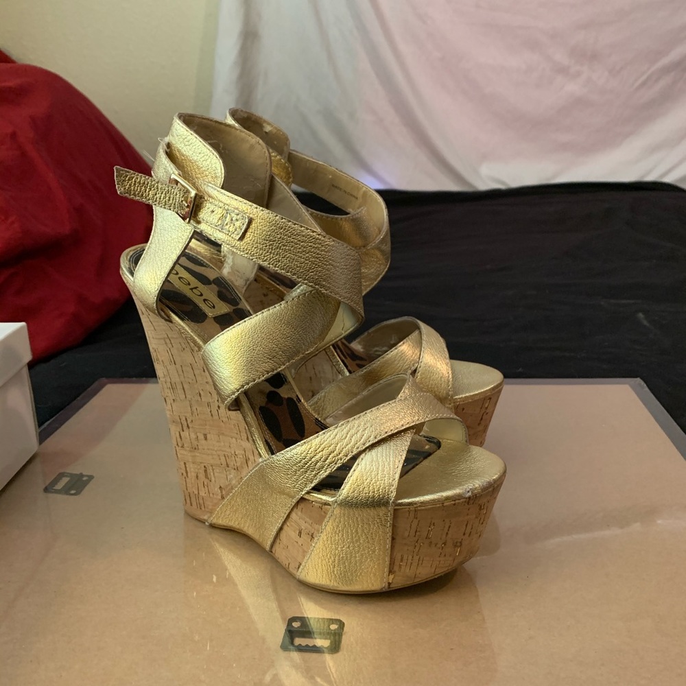 Bebe platform wedges